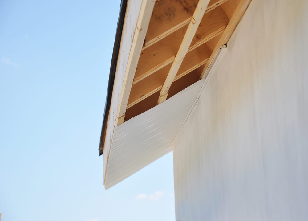 White fascia board on a house