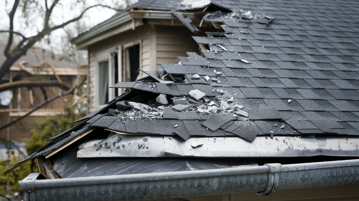 Roof inspection after hailstorm