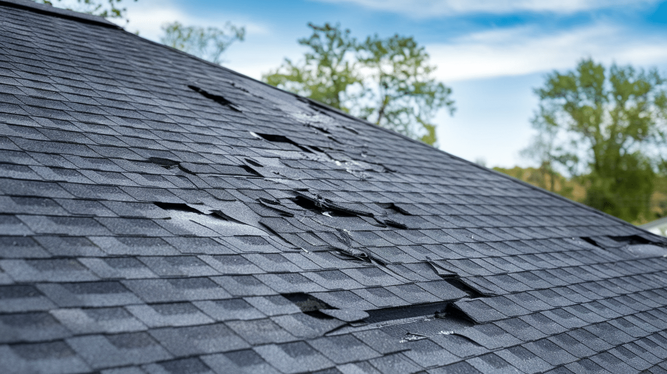 Hail damage roof repair